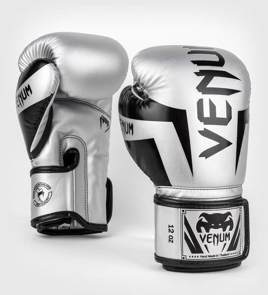 VENUM "ELITE" boksa cimdi Sudraba/Melni