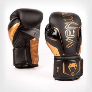 VENUM "Elite Evo" Boksa Cimdi Melni/Bronzas