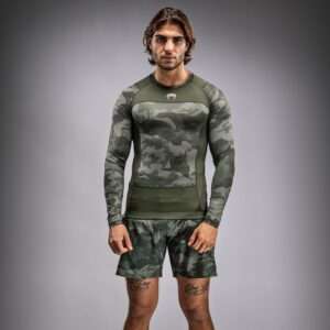 VENUM G-Fit Air Men's Long Sleeve Rashguard - Army Camo