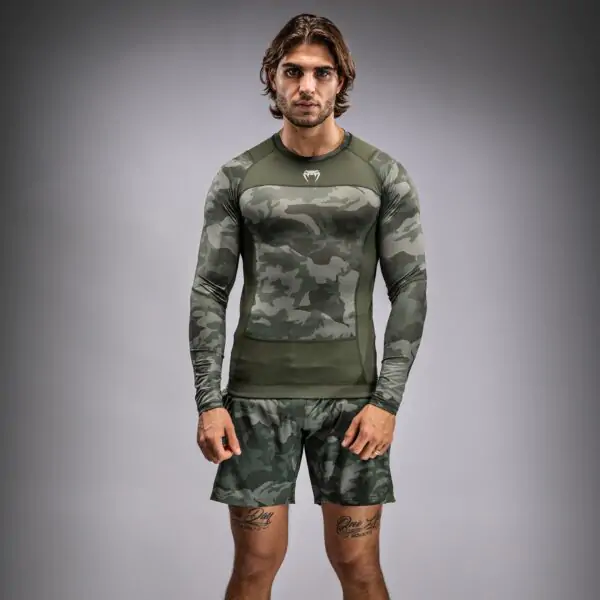VENUM G-Fit Air Men's Long Sleeve Rashguard - Army Camo