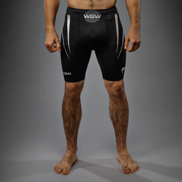 Venum x WOW FC Men’s Vale Tudo Šorti - Black/ Silver Grey