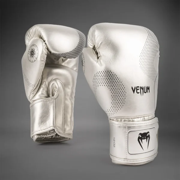 Venum Nexus Boxing Gloves - Silver/Black Boksa Cimdi