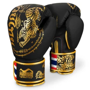 Phantom Athletics Muay Thai Boksa Cimdi Melnā Krāsā
