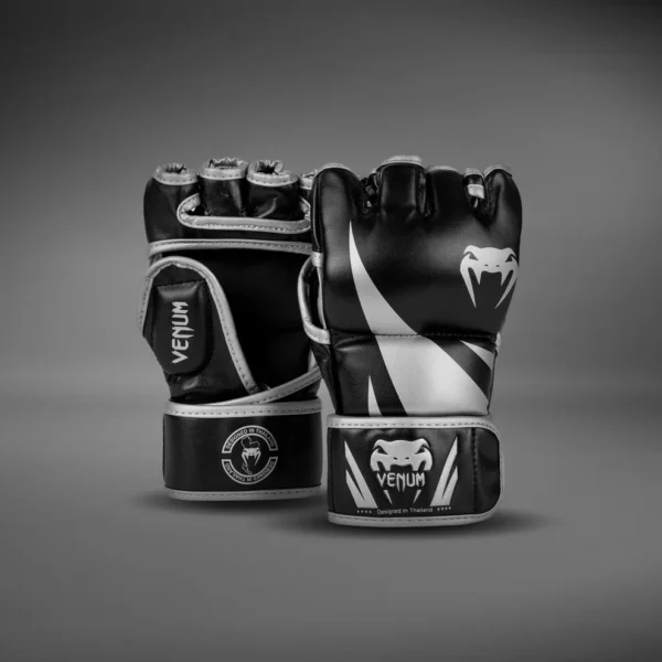 Venum Challenger 2.0 MMA Gloves - Melni/Sudraba