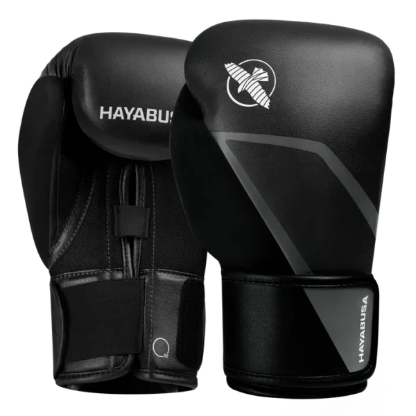 Hayabusa E1 Boksa Cimdi Melni/Pelēki