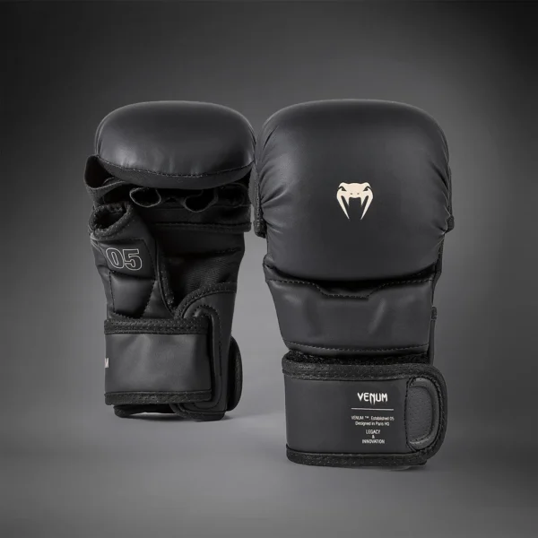 Venum Impact Evo MMA Sparinga Cimdi Melni