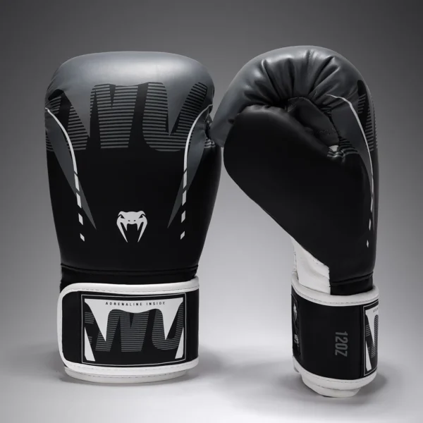 Venum Adrenaline Boksa Cimdi Black/Silver Grey