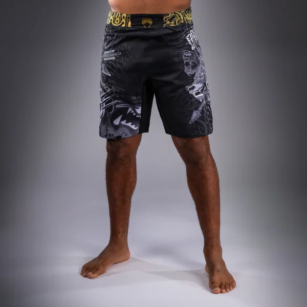 Venum Wolf Atak Fightshorts - Melni/Pelēki