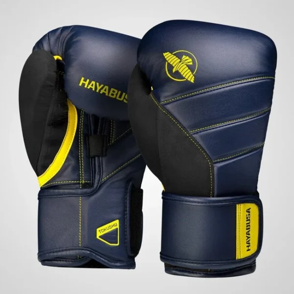 Hayabusa T3 Boksa Cimdi Melns/Zils/Dzeltens
