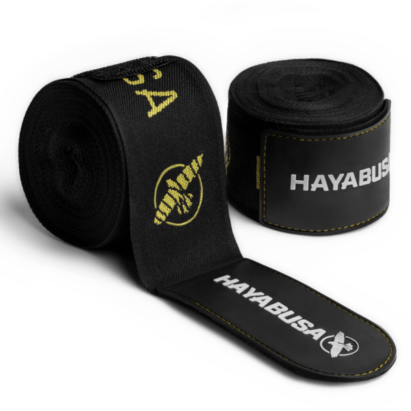 Hayabusa "Jacquard" Boksa Saites Melnas/Zelta