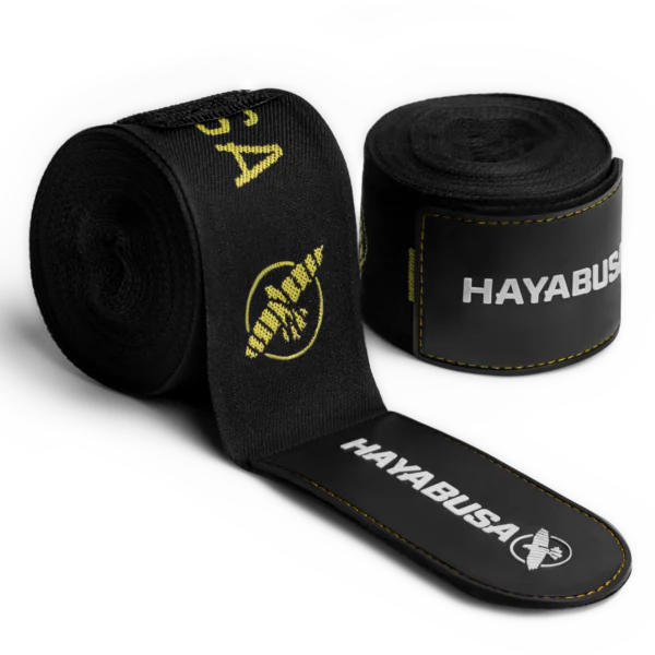 Hayabusa "Jacquard" Boksa Saites Melnas/Zelta