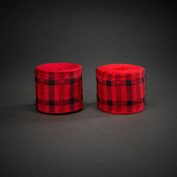 Venum Kontact Evo Tartan Boksa Saites Sarkanas