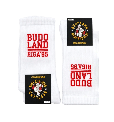 Budoland Zeķes Balts/Sarkans