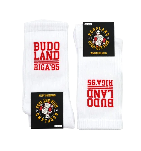Budoland Zeķes Balts/Sarkans